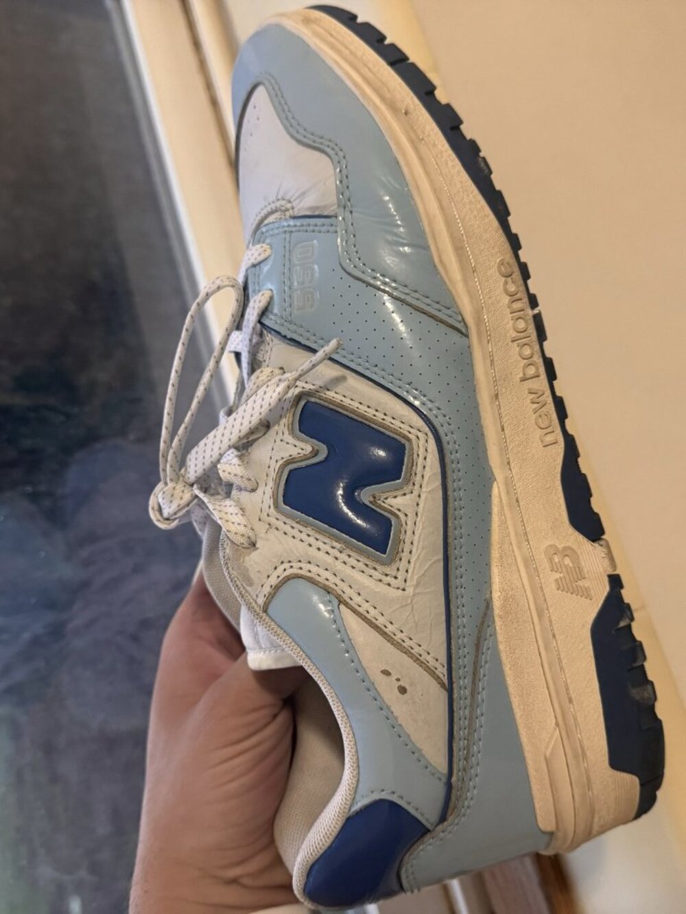 New Balance 550 BB550 Baby Blue Navy Men's Size 14